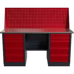 Изображение товара Слесарный двухтумбовый верстак IRONMEBEL worky wk-5/wk-5 1600 с экраном M-IM00192K