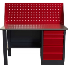 Изображение товара Слесарный однотумбовый верстак IRONMEBEL worky wk-5 1400 с экраном M-IM00132K