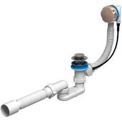 Изображение товара Слив-перелив для ванны Ани Пласт EM601 полуавтомат хром высокий уровень качества