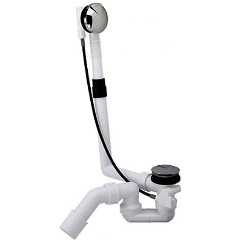 Изображение товара Слив-перелив Viega Multiplex Visign M5, с гидрозатвором, наклад., отводящ. колено 45°, 40/50 x 560 мм, пластик/хром, модель 6162.45