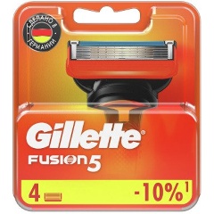 Изображение товара Сменные кассеты Gillette Fusion5 4 шт для мужской бритвы
