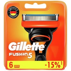 Изображение товара Сменные кассеты для бритья GILLETTE Fusion5, 6 шт