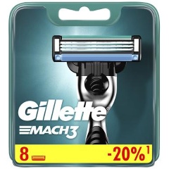 Изображение товара Сменные кассеты для бритья GILLETTE Mach3, 8 шт