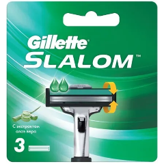 Изображение товара Сменные кассеты для бритья Gillette Slalom, 3 шт