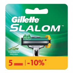 Изображение товара Сменные кассеты для бритья Gillette Slalom, 5 шт