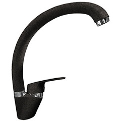 Изображение товара Смеситель для кухни GranFest QUARZ ECO Z3323 черный латунь рычажное управление