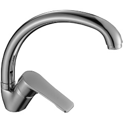 Изображение товара Смеситель DECOROOM DR39021 одноручный для кухни с высоким повортным изливом