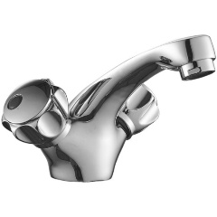 Изображение товара Смеситель DECOROOM DR50011R двуручный для умывальника монолитный