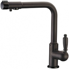 Изображение товара Смеситель для кухни Zorg Sanitary ZR 320 YF-33 ЧЕРНЫЙ МЕТАЛЛ, под фильтр