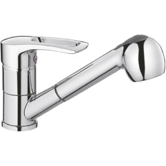 Изображение товара Смеситель для кухни Cron CN66 хром с поворотным изливом и душем