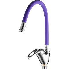 Изображение товара Смеситель для кухни FASHUN с гибким изливом A4403+A7254 хром синий