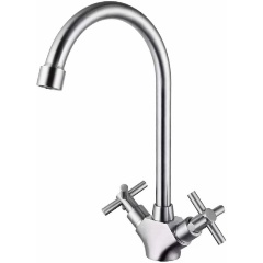 Изображение товара Смеситель для кухни HAIBA HB49808 из нержавеющей стали с поворотным изливом