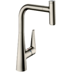 Изображение товара Смеситель для кухни Hansgrohe Talis Select M51 300, с вытяжным изливом 1jet, сталь