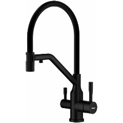 Изображение товара Смеситель для кухни Raglo со съемным гибким изливом, с магнитным фиксатором излива, с подключением фильтра питьевой воды R81.62.06