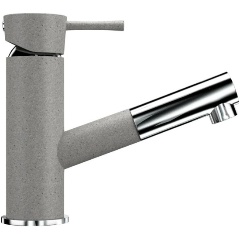 Изображение товара Смеситель для кухни Ulgran U-009-310 серый с выдвижным изливом