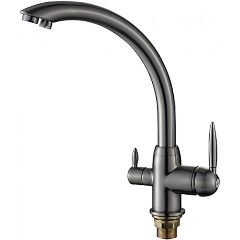 Изображение товара Смеситель для кухонной мойки с фильтром Savol S-L1699L сатин