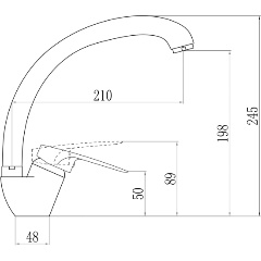 Изображение товара Смеситель для кухонной мойки Savol S-T4104-1 хром всевозможные функции и стильный дизайн