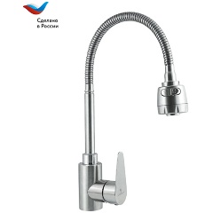 Изображение товара Смеситель для кухонной мойки СЛАВЕН Ж25 СЛ-ОД-Ж25, с гибким изливом