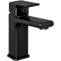 Изображение товара Смеситель для раковины E.C.A. 102108989C1EX TIERA 121 без донного клапана матовый черный
