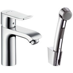 Изображение товара Смеситель Hansgrohe Metris, с гигиенический душем, 31285000