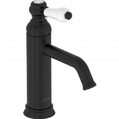 Изображение товара Смеситель для раковины Jacob Delafon E24360-BL LOUISE без донного клапана матовый черный