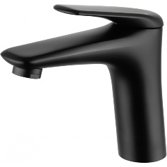 Изображение товара Смеситель для раковины Wonzon & Woghand Elbe, Черный матовый (WW-A41222-MB)