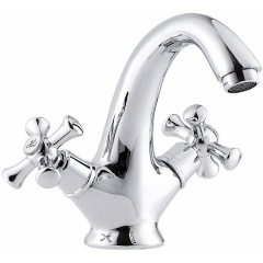 Изображение товара Смеситель для умывальника Профсан ПСМ-712-К/75 с изогнутым изливом