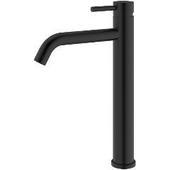 Изображение товара Смеситель для умывальника RUSH Melos высокий черный (SUS1101-12Black)