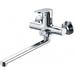 Изображение товара Смеситель для ванны Bravat Pure F6105161C-01A c длинным изливом