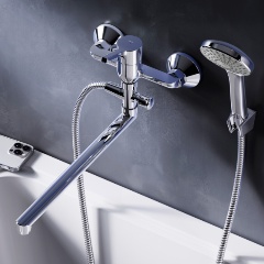 Изображение товара Смеситель для ванны /душа AM.PM X-Joy S излив 325 мм, душевой набор, хром F85B90100