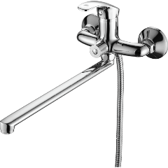 Изображение товара Смеситель для ванны FASHUN A2236 хром с поворотным изливом и душевым гарнитуром