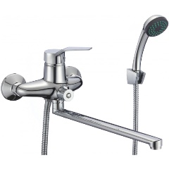 Изображение товара Смеситель для ванны Fmark FM2263 хром с душевым гарнитуром и керамическим картриджем