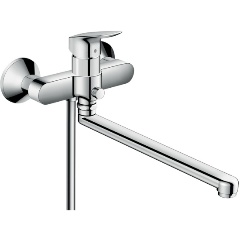 Изображение товара Смеситель для ванны Hansgrohe Logis 71402000 длинный излив