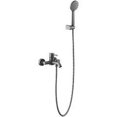 Изображение товара Смеситель для ванны и душа AQUATEK AQ1349BGM Европа оружейная сталь