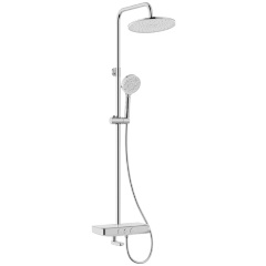 Изображение товара Смеситель для ванны IDDIS Shelfy с верхним душем и термостатом