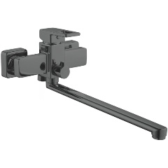 Изображение товара Смеситель для ванны Shevanik S8222T оружейная сталь с душевым гарнитуром