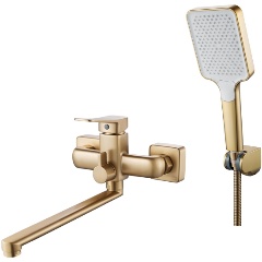Изображение товара Смеситель для ванны Shevanik S9902G, золотой сатин
