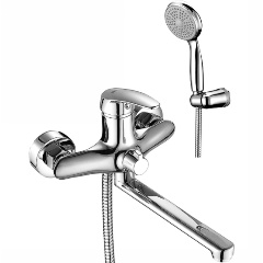 Изображение товара Смеситель для ванной Lemark Linara LM0417C с душевым гарнитуром хром