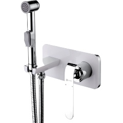 Изображение товара Смеситель для биде Lemark Melange LM4919CW с гигиеническим душем, встраиваемый