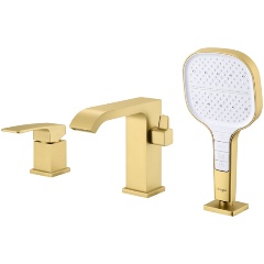 Изображение товара Смеситель на борт ванны Raglo R02.31.03, золотой сатин