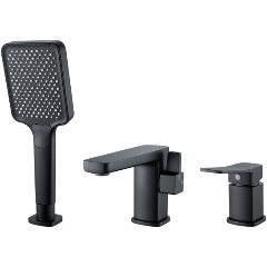 Изображение товара Смеситель на борт ванны Shevanik S9912H черный матовый высокая прочность и дизайн