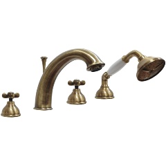 Изображение товара Смеситель на борт ванны Webert Ottocento OT730101065, бронза