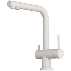 Изображение товара Смеситель Omoikiri Nagano-P-PA латунь белый поворотный управляемый рычагом