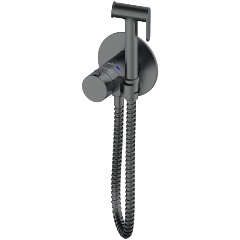 Изображение товара Смеситель с гигиеническим душем и термостатом WONZON & WOGHAND темный графит WW-88829909-BGM