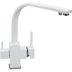 Изображение товара Смеситель для кухонной мойки Seaman Barcelone SSL-5390 Snow Glossy - Белый глянцевый