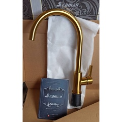 Изображение товара Смеситель для кухни Seaman Barcelone SSL-5815 Gold Satin (PVD, satin) - Золото Сатин