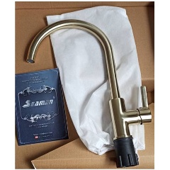 Изображение товара Смеситель для кухни Seaman Barcelone SSL-5815 Light Gold (PVD, satin) - Светлое золото сатин