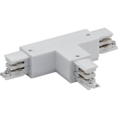 Изображение товара Соединитель для шинопроводов Т-образный, левый, внешний (09753) Uniel UBX-A32 White