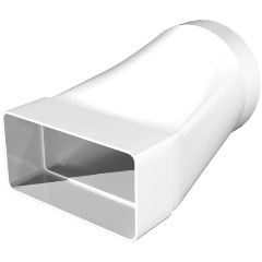 Изображение товара Соединитель ERA 620СП16КП эксцентриковый, плоского воздуховода с круглым пластик, 60х204/D160