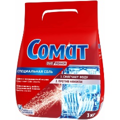 Изображение товара Соль для посудомоечных машин SOMAT СОМАТ, 3 кг